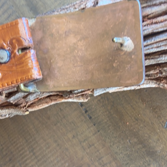 Vintage belt with copper/leather buckle - Picture 3 of 6